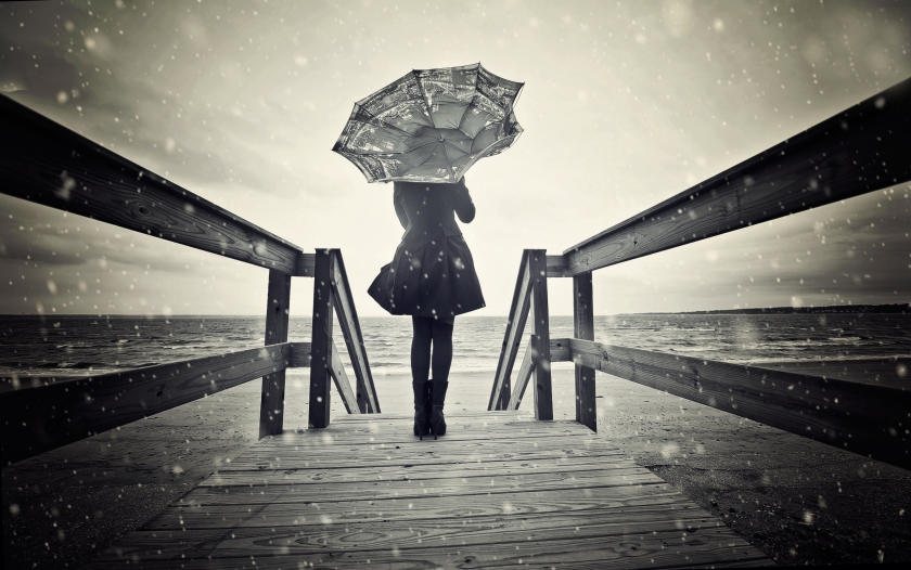 sadness-girl-umbrella-winter-sea-bridge-hd-wallpaper